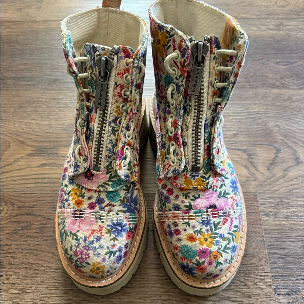 Dr. Martens Sinclair Wanderlust Multicolor Floral Combat Boots
